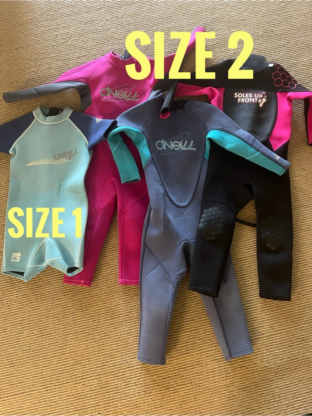 O'Neill Kids' Pink and Teal Full Wetsuit - Swim / Surf